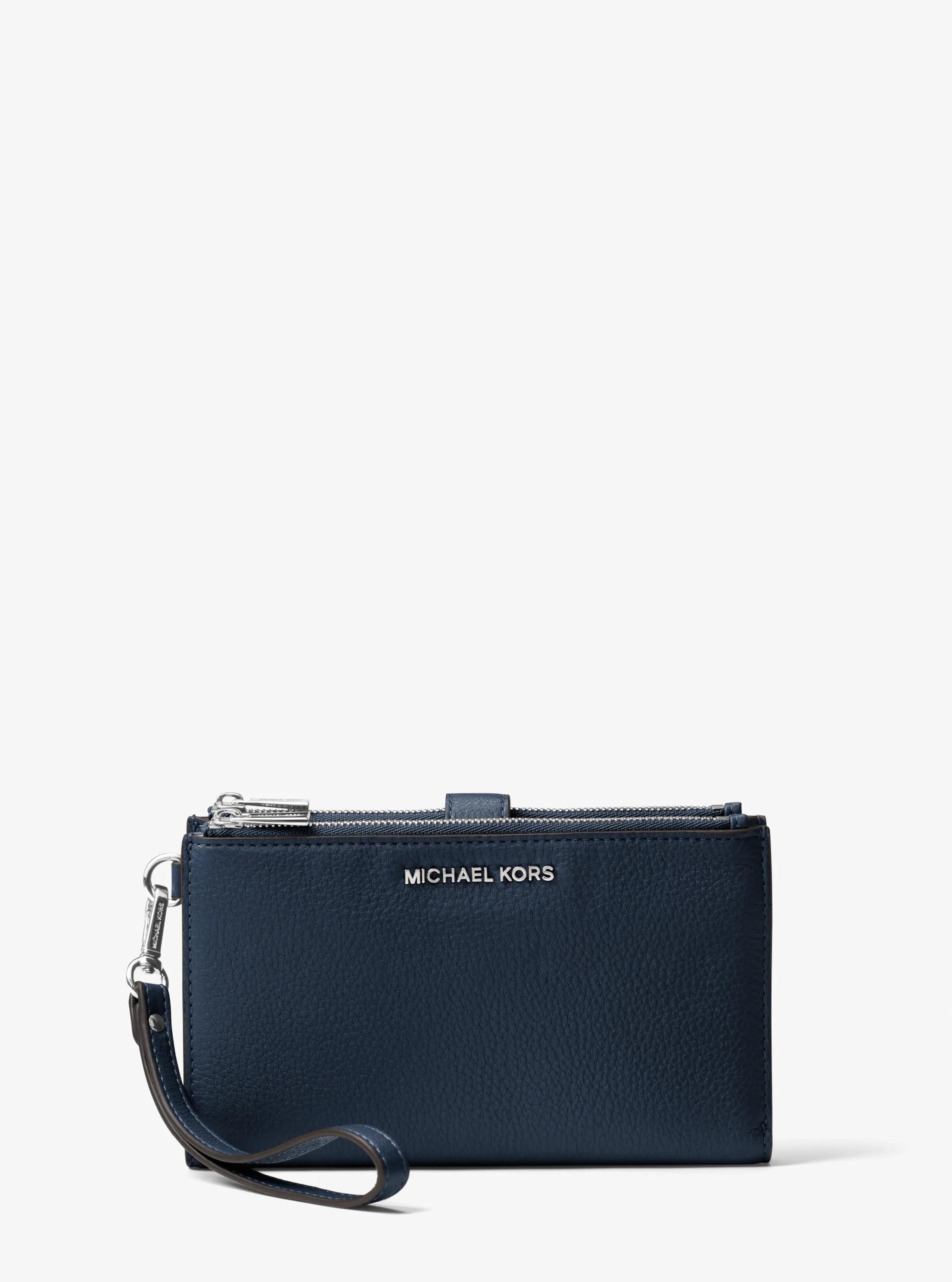 Adele Leather Smartphone Wallet in NAVY | Michael Kors