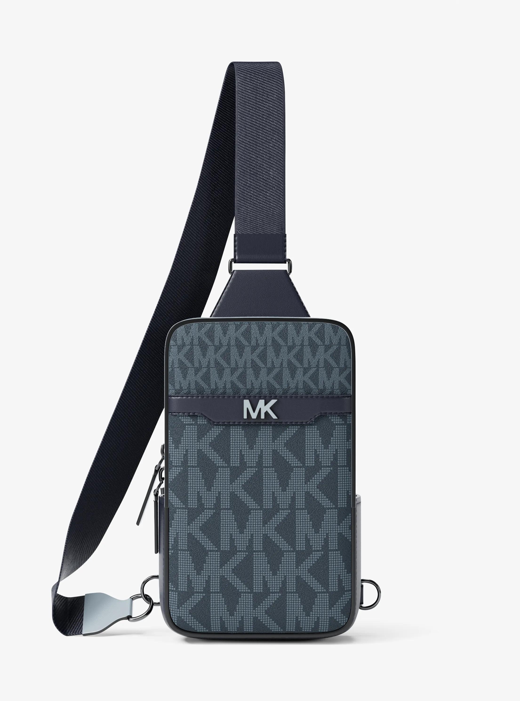 Cooper Small Signature Logo Sling Pack in ADMIRL MULTI | Michael Kors