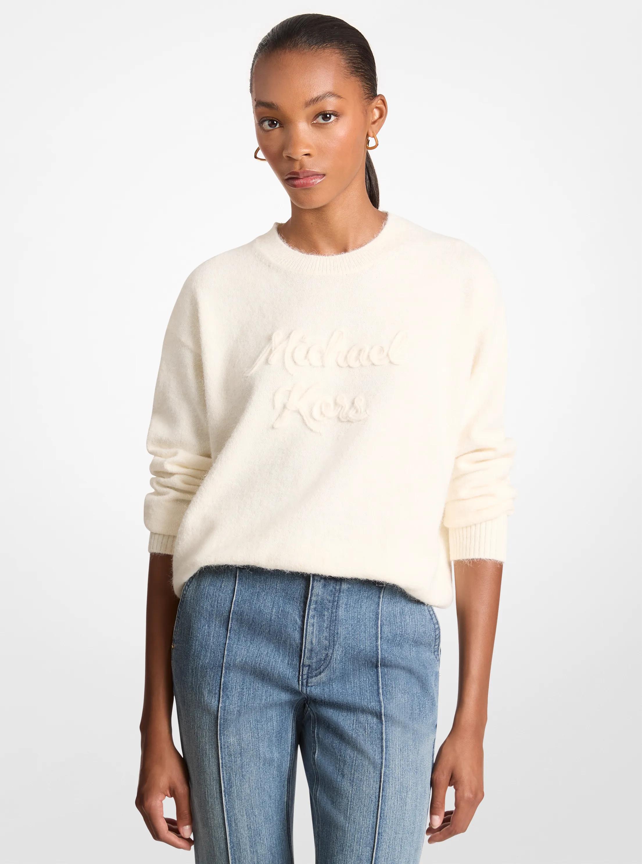 Michael Kors Logo Appliqué Knit Sweater