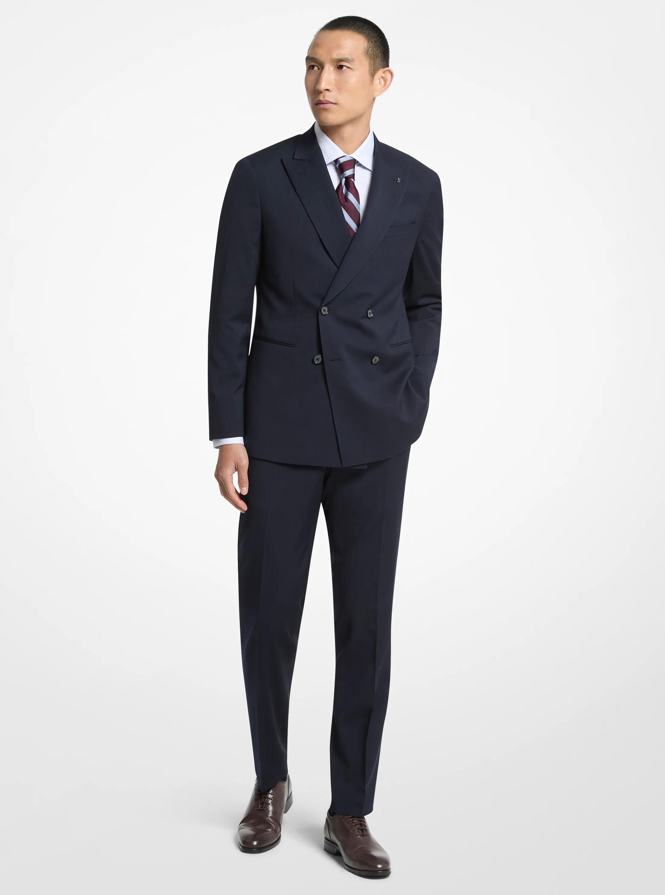 MK Blazer croisé à rayures - Bleu - Michael Kors