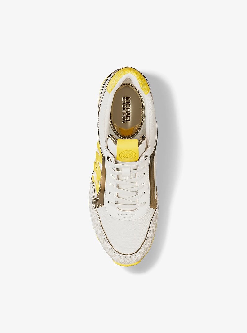 Maddy Two-Tone Logo Trainer in DAISY YELLOW | Michael Kors