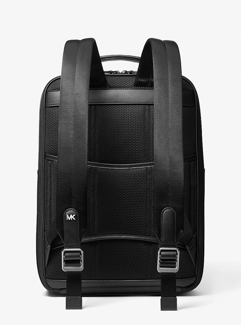 Varick Saffiano Leather Backpack in BLACK | Michael Kors