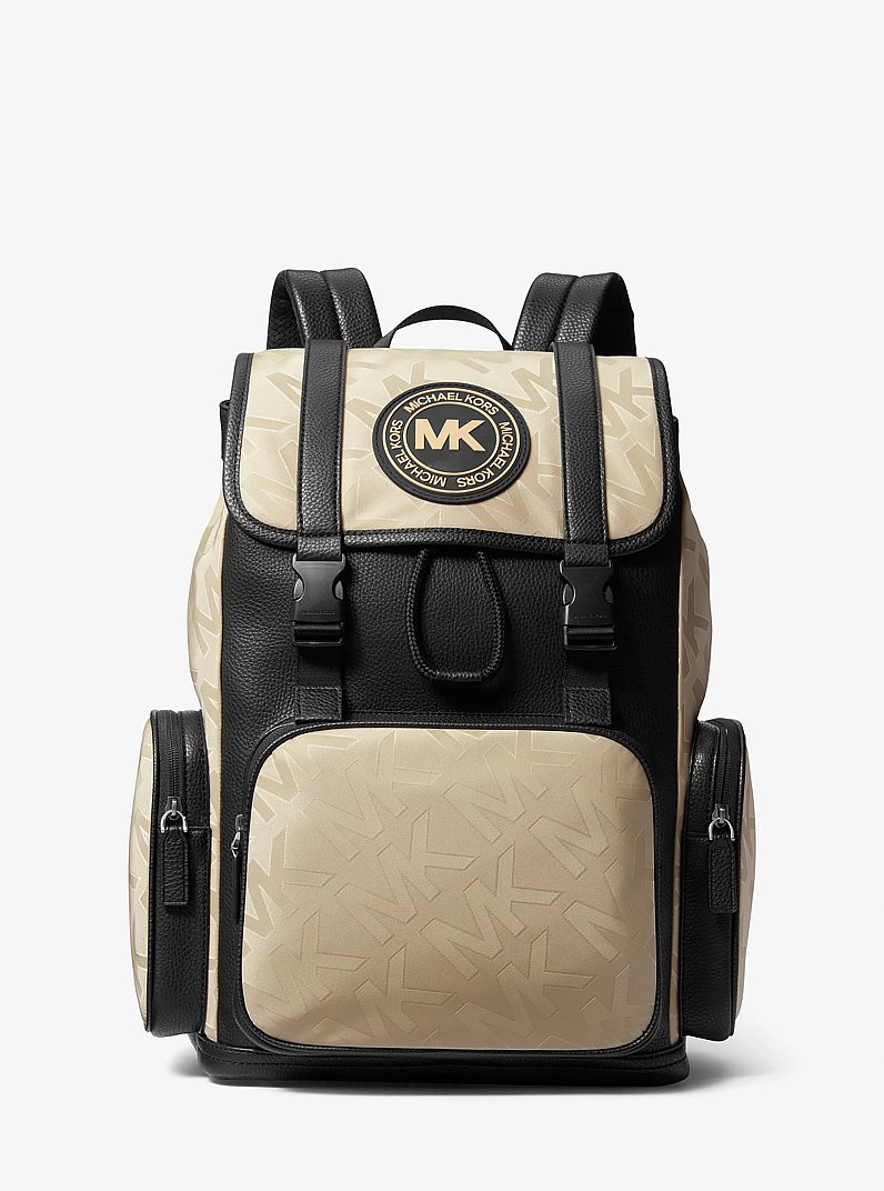Kent Logo Jacquard Nylon Utility Backpack