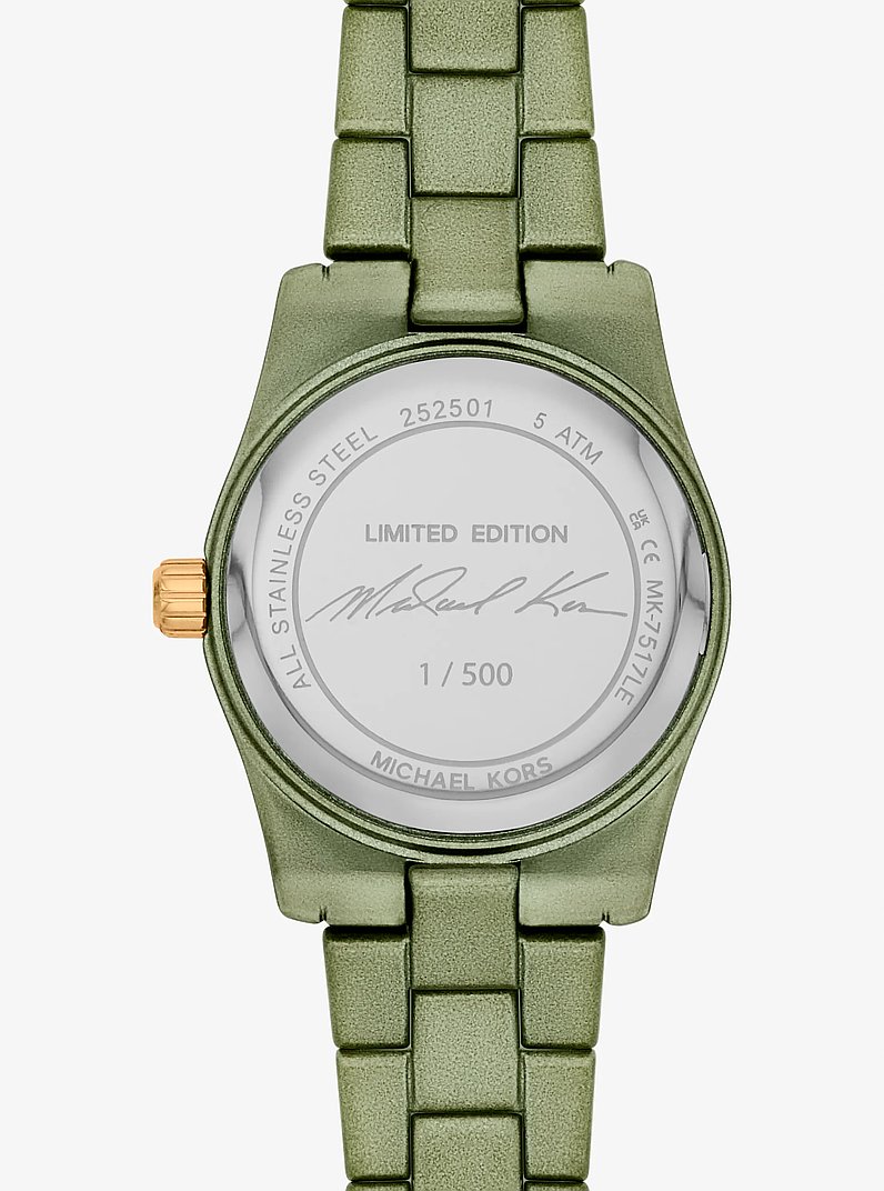 Limited-Edition Petite Lexington Green-Tone Watch in DUSTY SAGE | Michael Kors