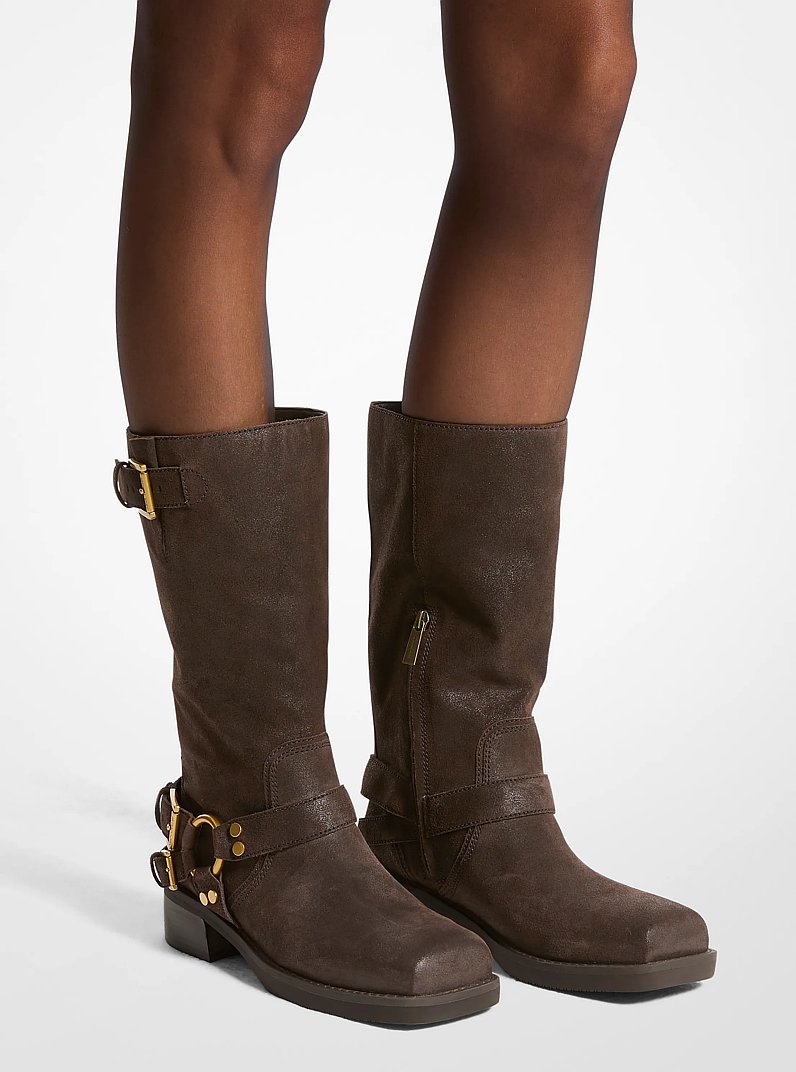 Botte de moto Crosby en daim