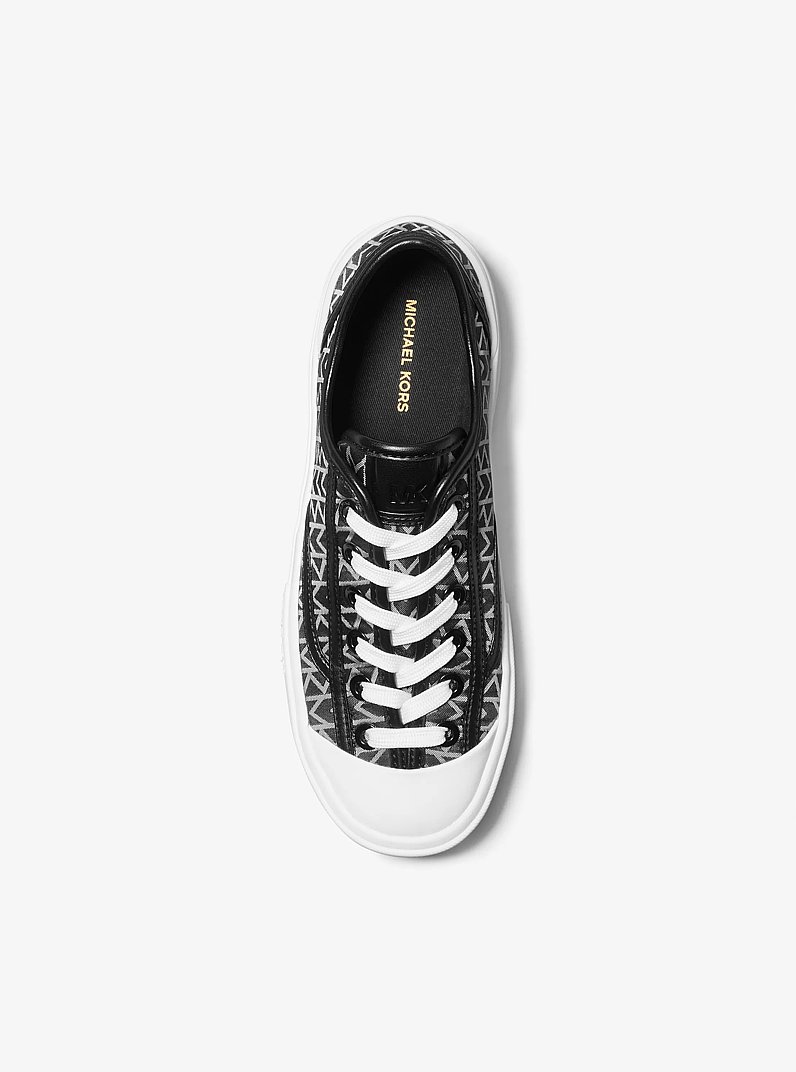 Sneaker Jude con logo jacquard MK2000 in NERO | Michael Kors