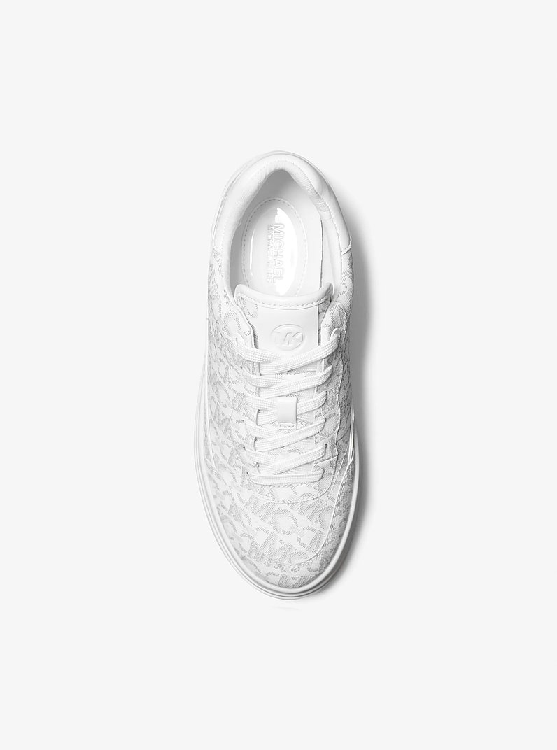 Espadrille &agrave; plateforme Hayes &agrave; logo signature Empire in BLANC OPTIQUE MULTI | Michael Kors