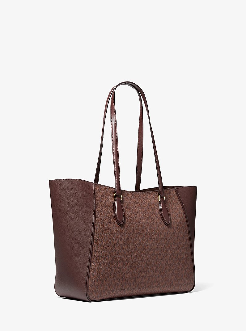 Bolso tote Jet Set Travel grande 3 en 1 con logotipo exclusivo in NUEZ MOSCADA | Michael Kors