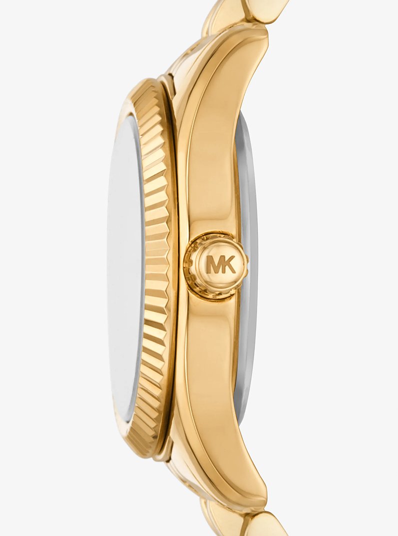 Petite montre Lexington dor&eacute;e &agrave; pierres pav&eacute;es in OR | Michael Kors