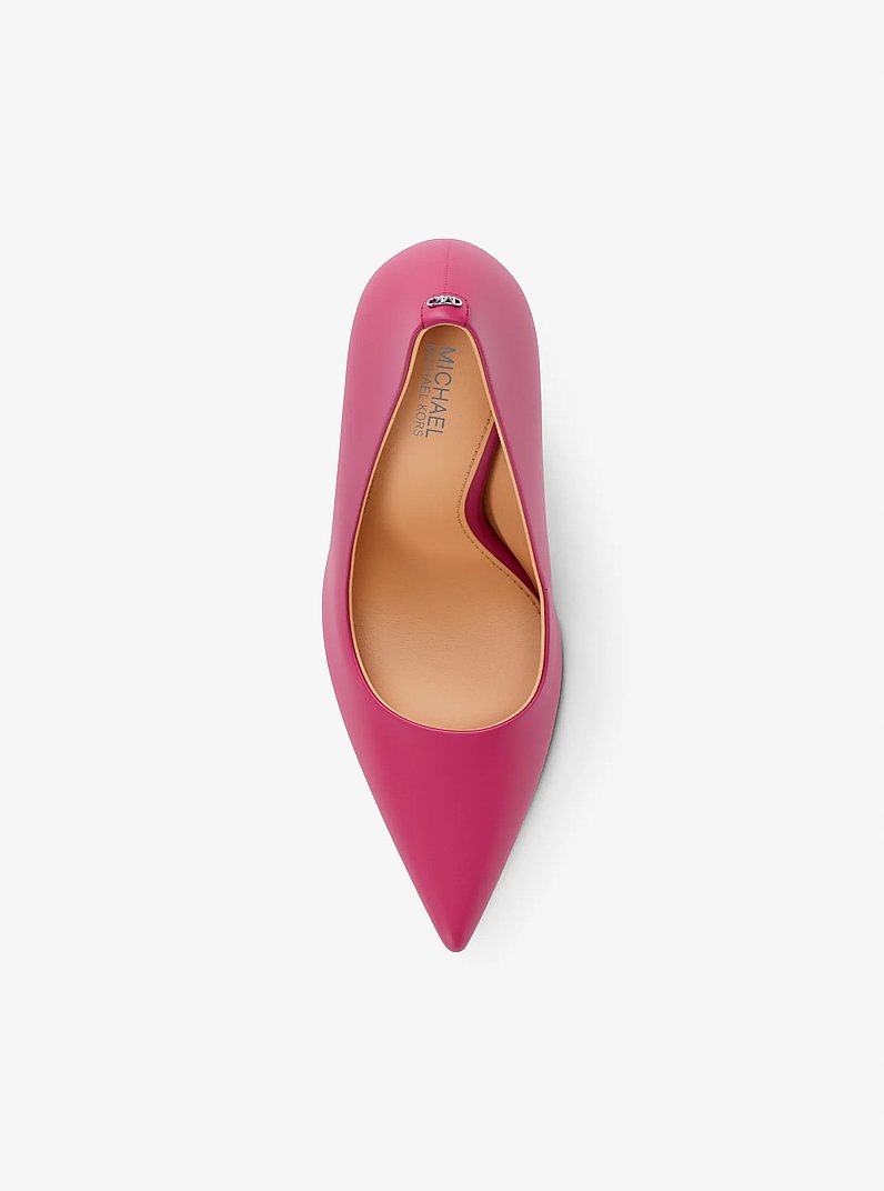 Amara Leather Pump in RASPBERRY | Michael Kors