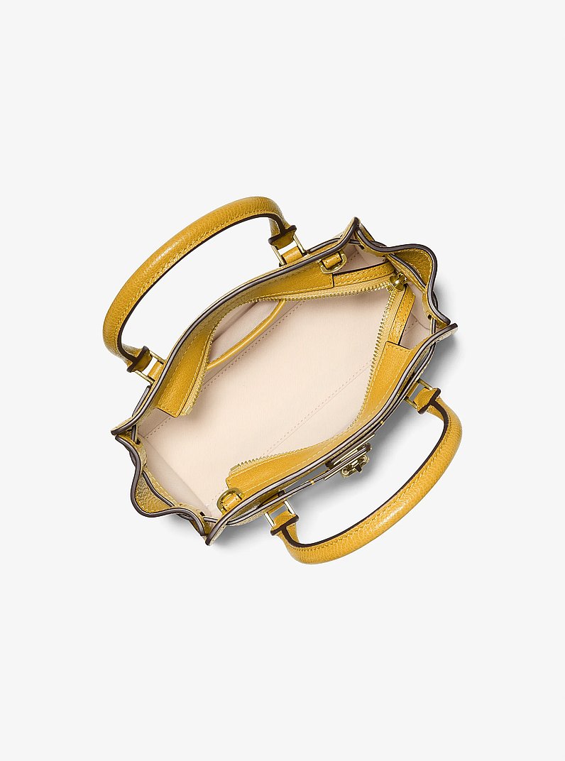 Borsa a tracolla Hamilton Moderne extra-small in pelle in CHARTREUSE | Michael Kors