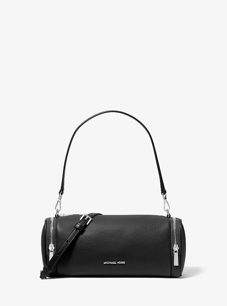 Jet Set Travel Small Pebbled Leather Convertible Crossbody Bag in BLACK | Michael Kors