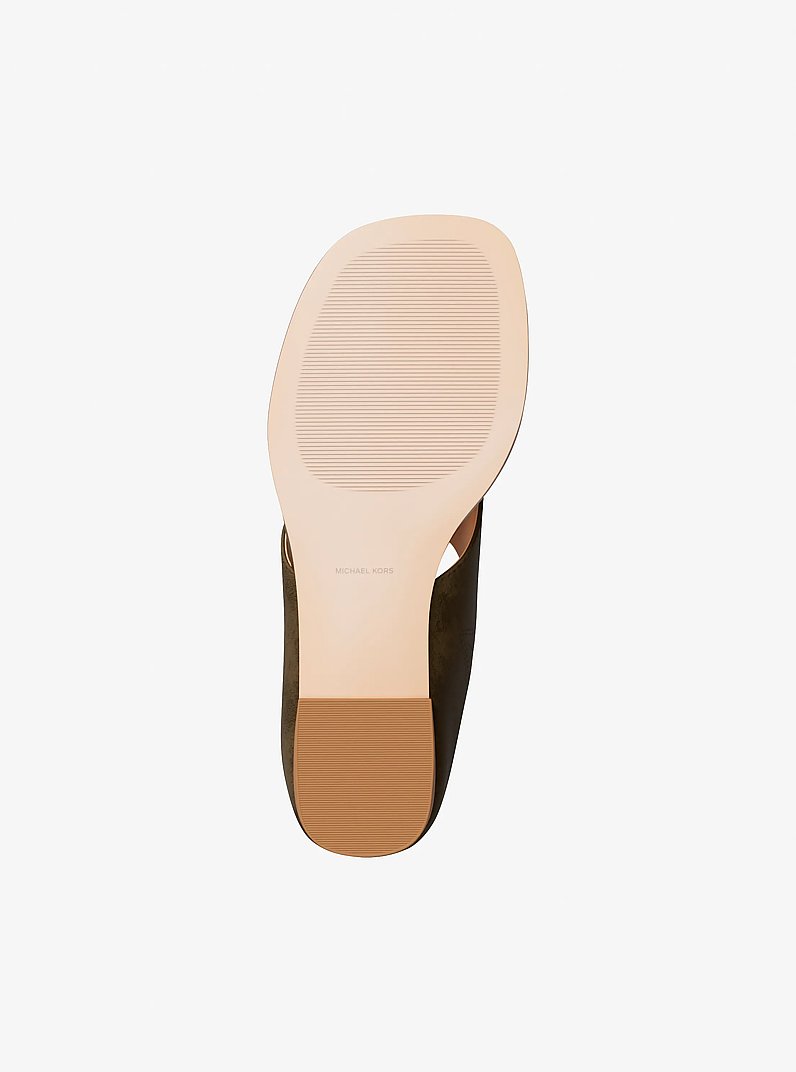 Alster Suede Thong Sandal in LODEN | Michael Kors