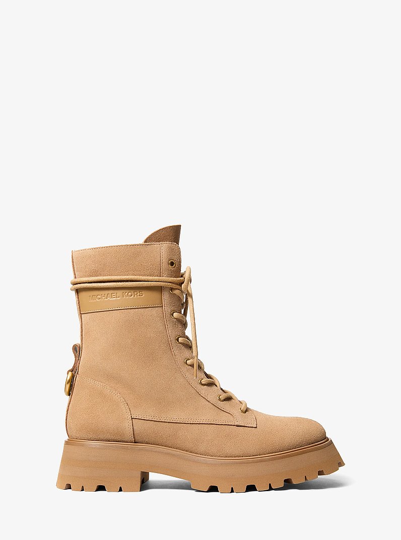 Stivale combat Caleb in pelle scamosciata in [3740] | Michael Kors