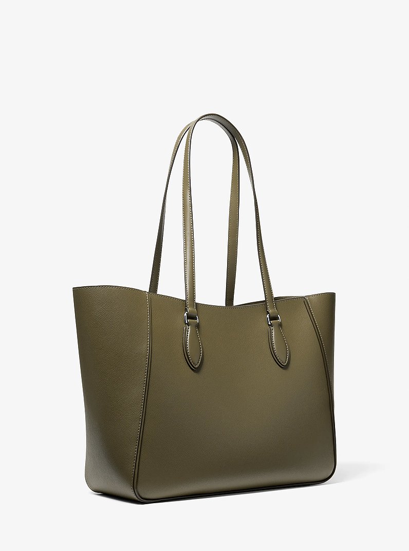 Jet Set Travel Large Smooth and Signature Logo 3-in-1 Tote Bag in OLIVE | Michael Kors