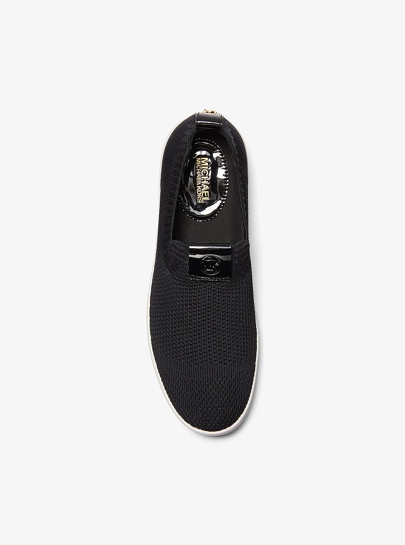 Juno Stretch Knit Slip-On Sneaker in BLACK | Michael Kors
