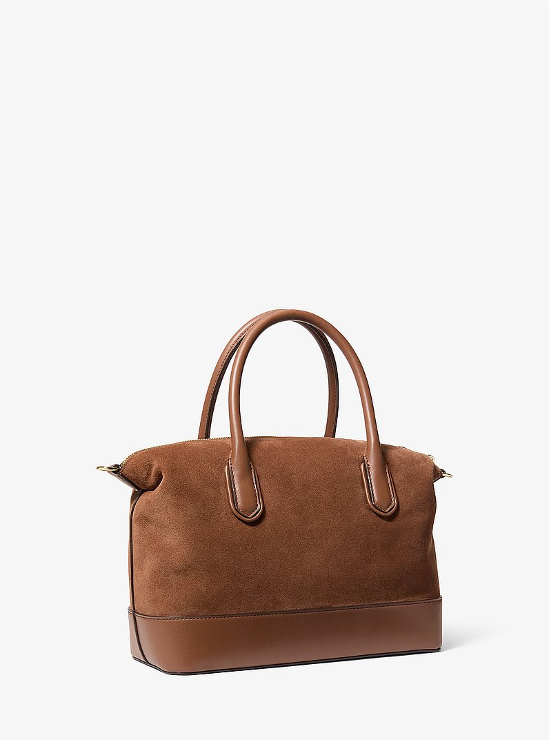 Tas Hyde van su&egrave;de, middelgroot in LUGGAGE | Michael Kors