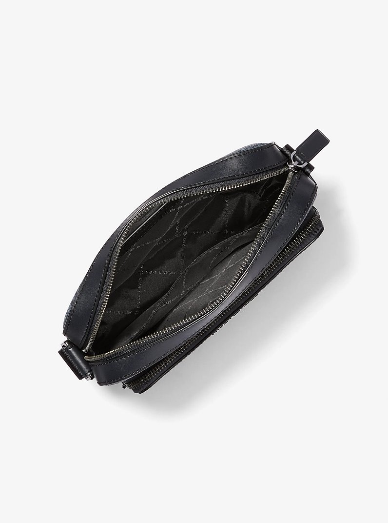 Umh&auml;ngetasche Cooper mit Signature-Logomuster im Utility-Stil in ADMRL/BLBLAU | Michael Kors