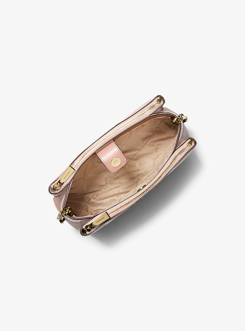 Lori Small Faux Saffiano Leather Crossbody Bag