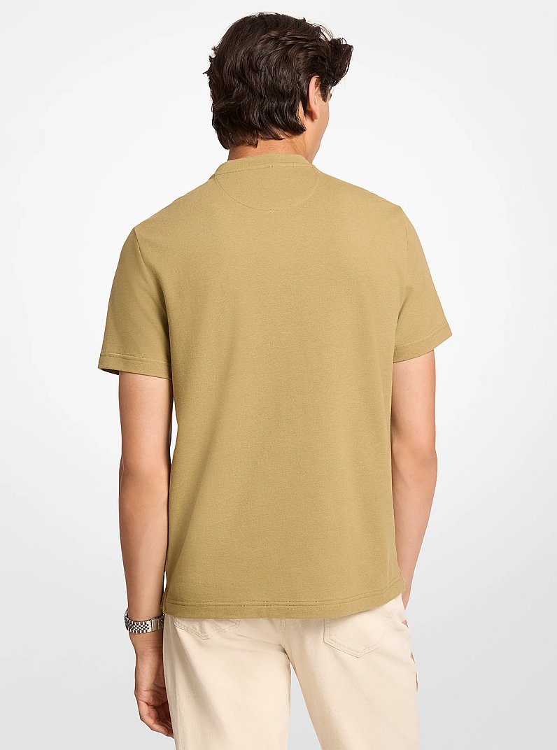 Cotton Piqu&eacute; T-Shirt in OREGANO | Michael Kors