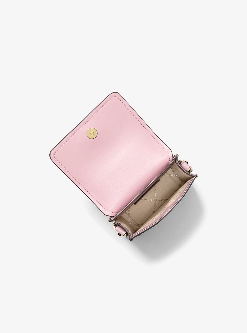Jet Set Charm Small Signature Logo Smartphone Crossbody Bag in ROYAL PINK | Michael Kors