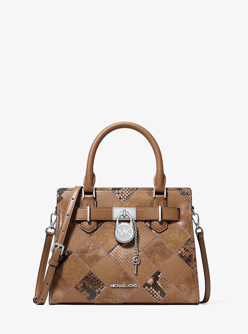 Hamilton Small Patchwork Satchel in DRIFTWOOD - Sale | Michael