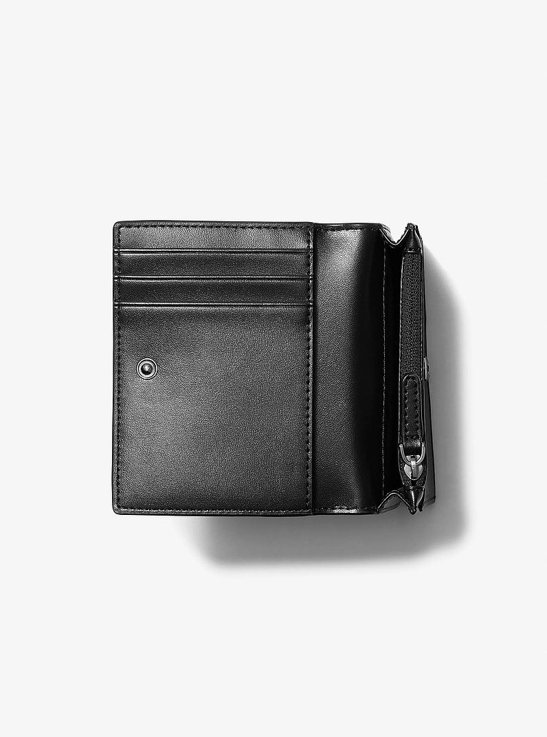 Portefeuille Cooper &agrave; imprim&eacute; &agrave; logo Signature in NOIR | Michael Kors