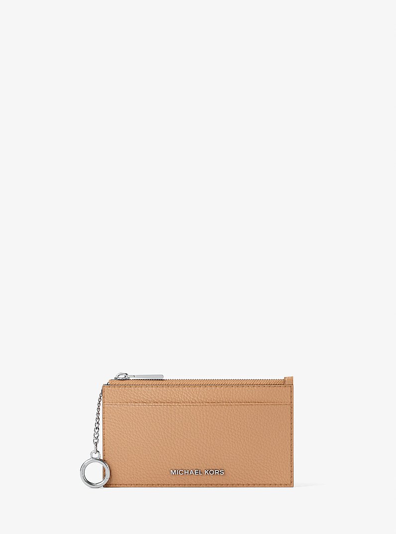 Kartenetui Jet Set Small aus gekrispeltem Leder in ERDNUSS | Michael Kors
