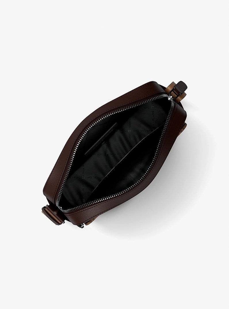 Cooper Signature Logo Flight Bag in CAMEL | Michael Kors