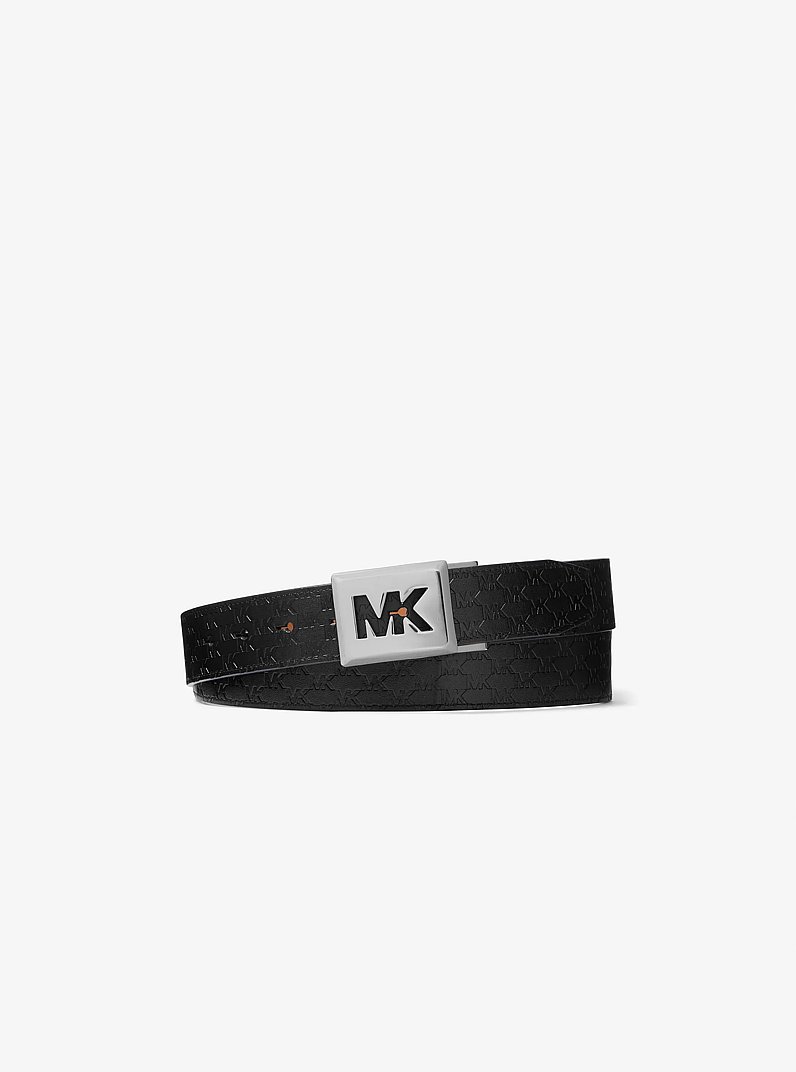Reversible Logo Embossed Belt in LUGGAGE | Michael Kors