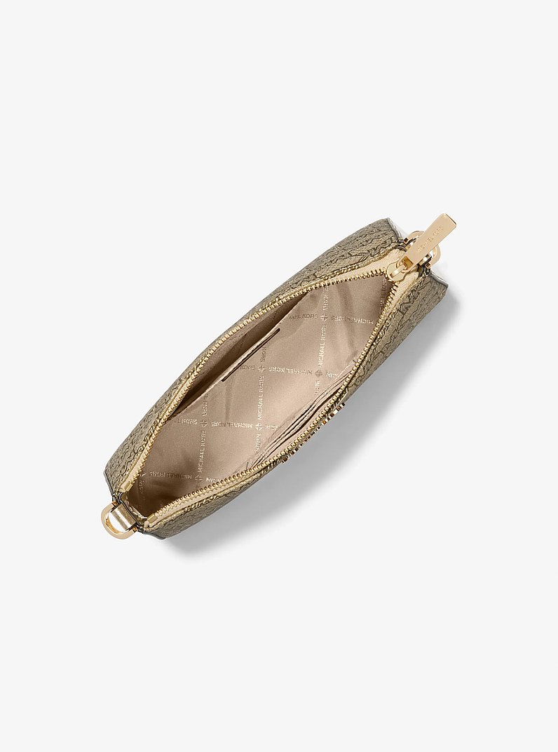 Jet Set Metallic Logo Jacquard Crossbody Bag with Case for Apple Airpods Pro&reg;