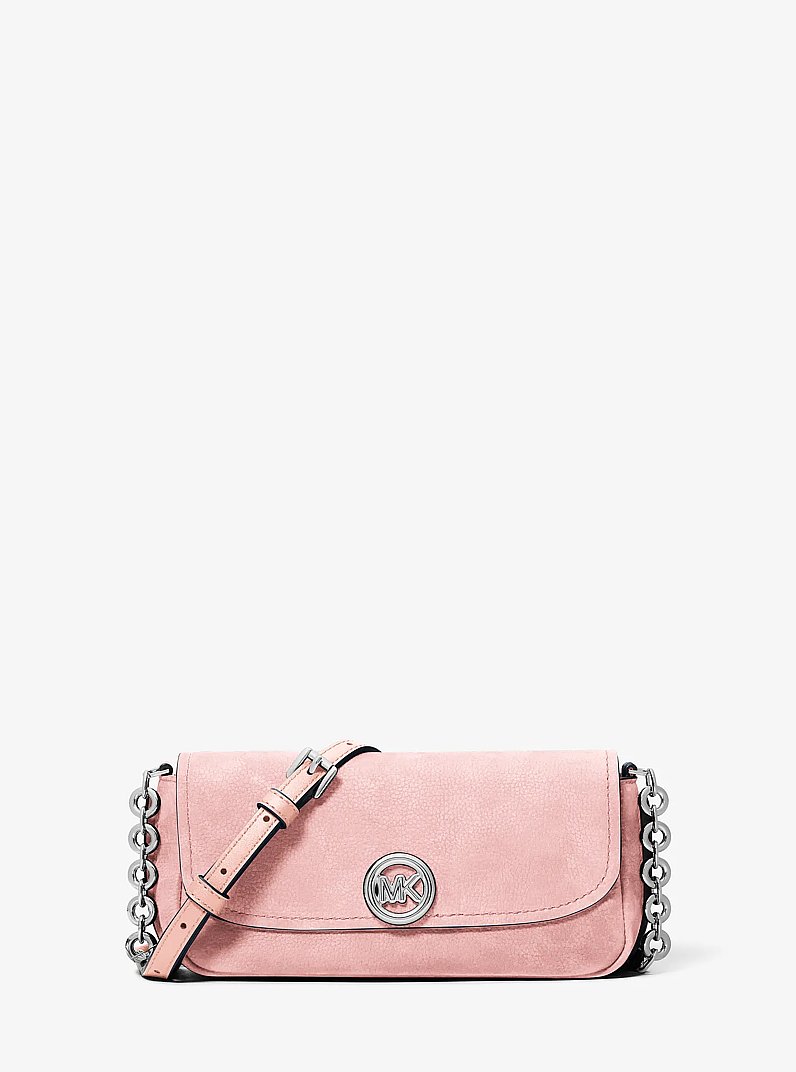 Nolita Small Nubuck Crossbody Bag in SMOKEY ROSE | Michael Kors