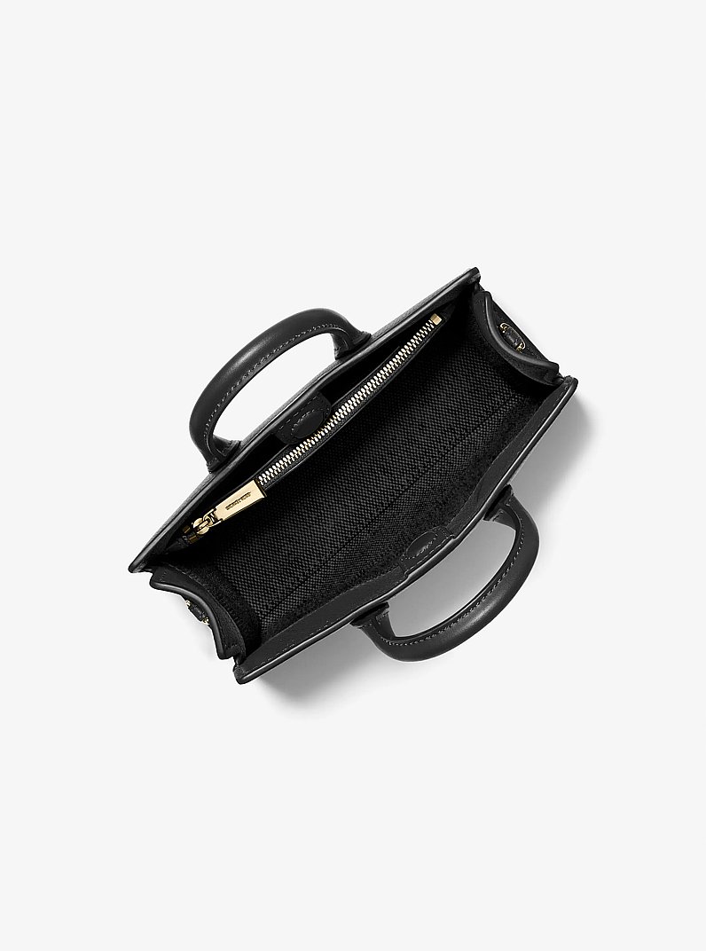 Scarlett Extra-Small Leather Crossbody Bag in BLACK | Michael Kors