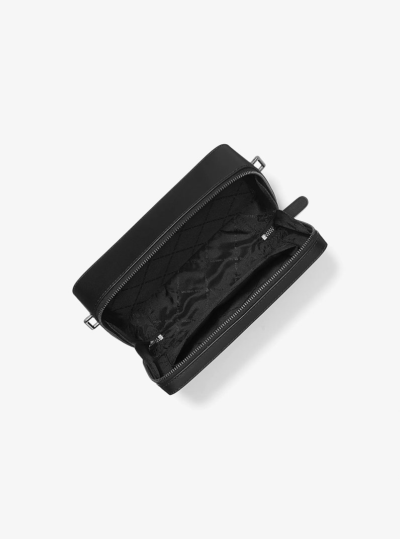 Hudson Empire Monogram Crossbody Bag in OPTIC WHITE | Michael Kors