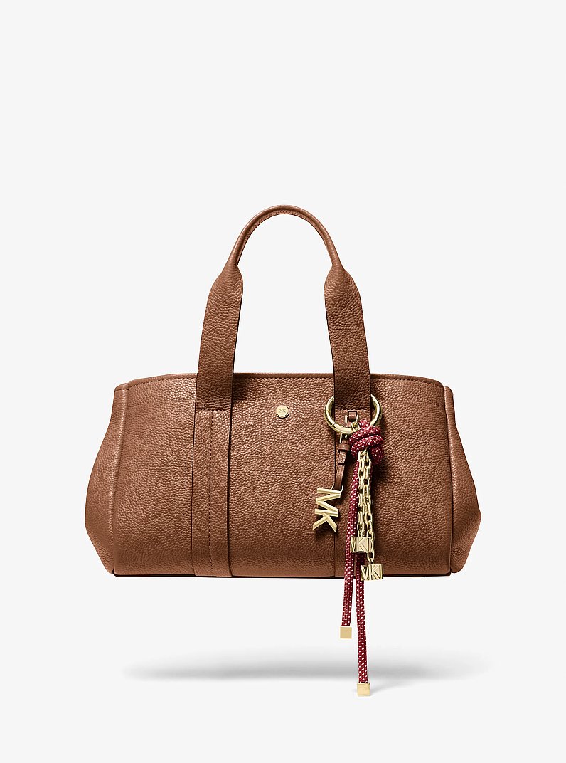 Gold-Tone and Speckled Cord Bag Charm in CRIMSON | Michael Kors