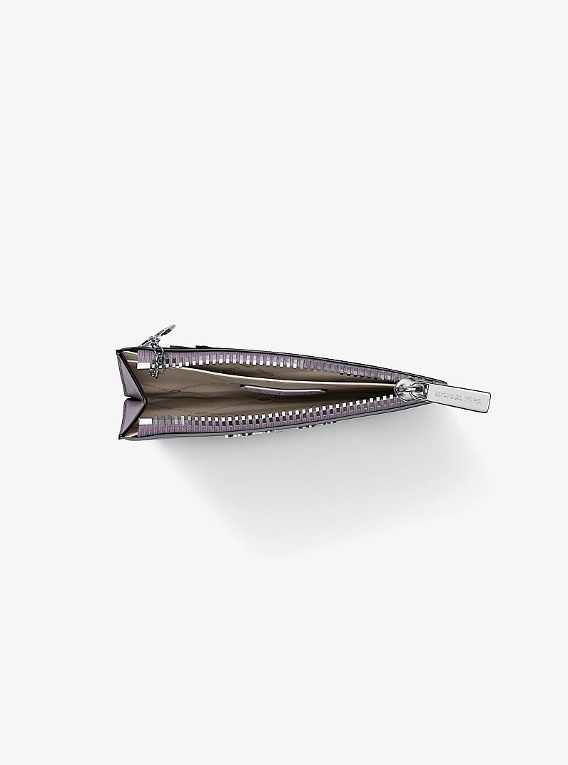 Porte-monnaie Jet Set en cuir Saffiano in LILAS | Michael Kors