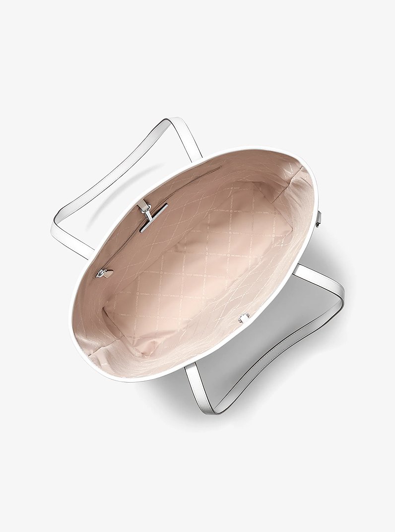 Jet Set Large Signature Logo Tote Bag in OPT/ALLUM | Michael Kors