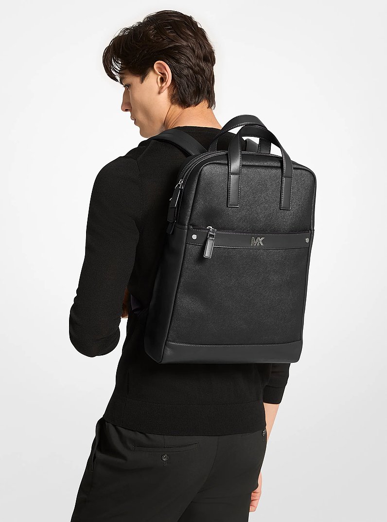 Cooper Leather Backpack in BLACK | Michael Kors