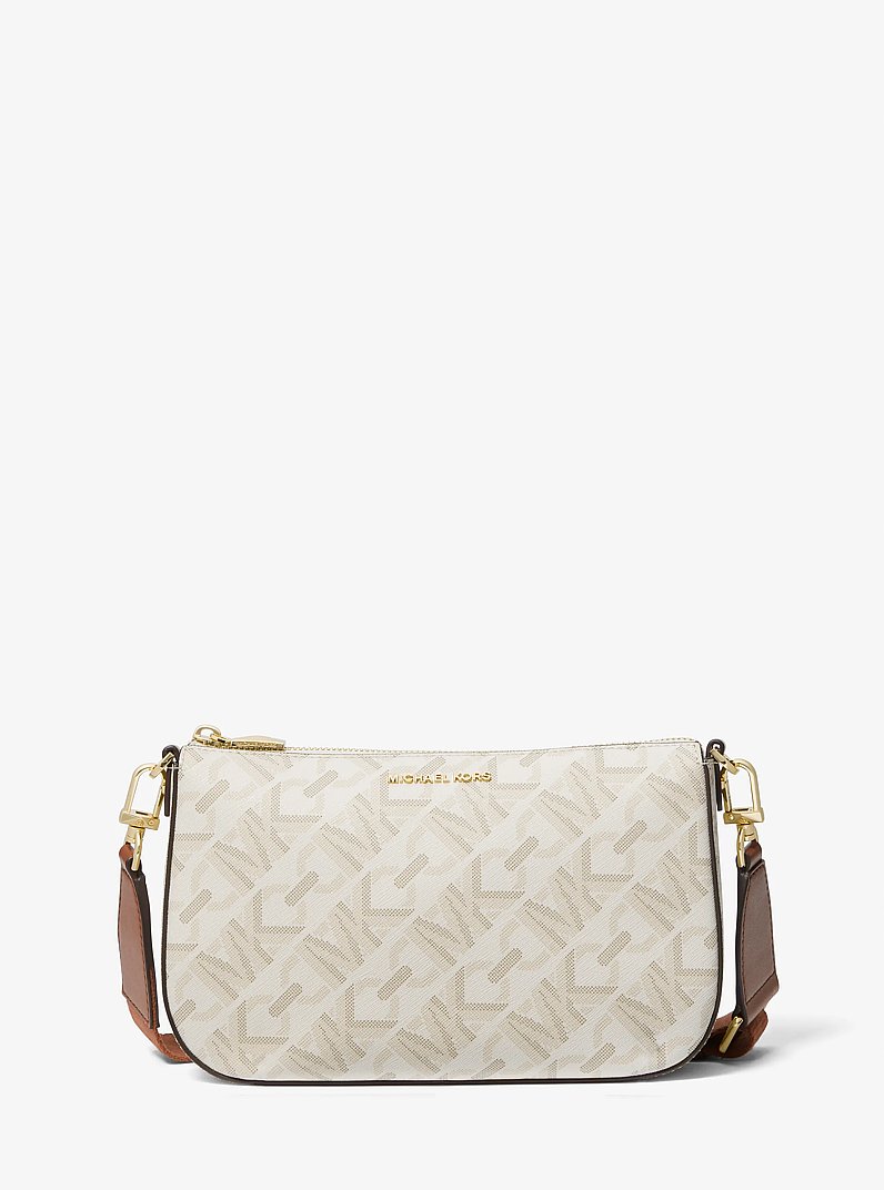 マイケルコース PARKER 2 IN 1クロスボディ ラージ バッグ Parker Large Empire Signature Logo 2-in-1 Crossbody Bag in VANILLA
