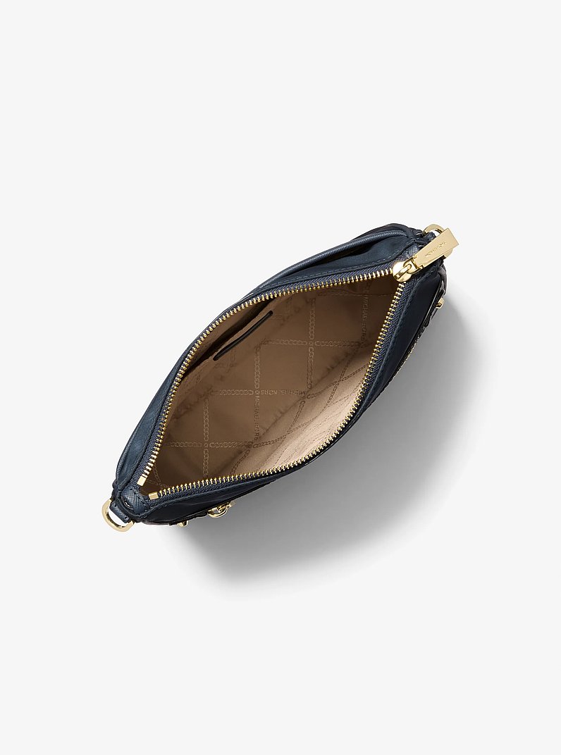 Grand sac messager Jet Set en gabardine de nylon in BLEU MARINE | Michael Kors