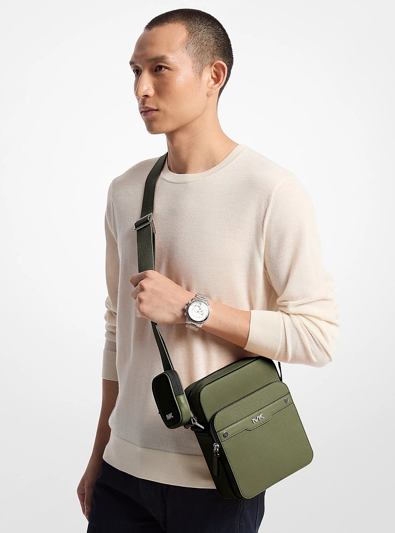 Rivington Leather Flight Bag in OLIVE - Sale | Michael Kors [US]