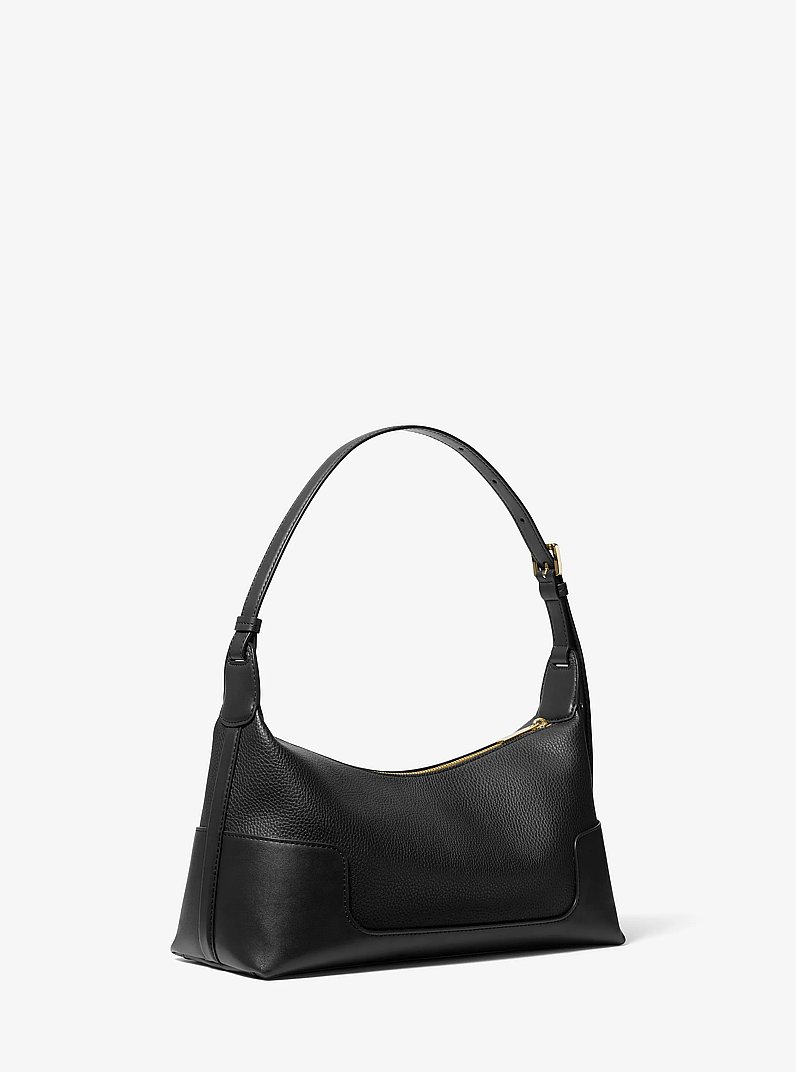 Sac &agrave; &eacute;paule souple Teddi textur&eacute; de taille moyenne in NOIR | Michael Kors