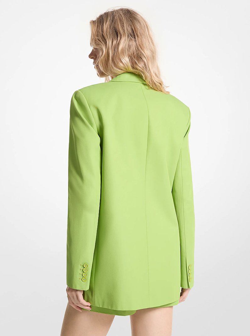 Cotton Blend Twill Blazer in GREEN APPLE | Michael Kors