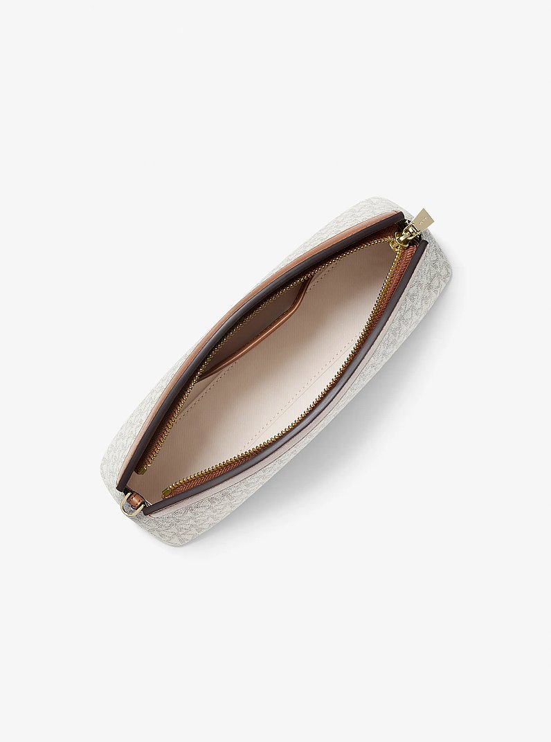 Pochette convertibile Athena piccola con stampa logo in VANIGLIA/GHIANDA | Michael Kors
