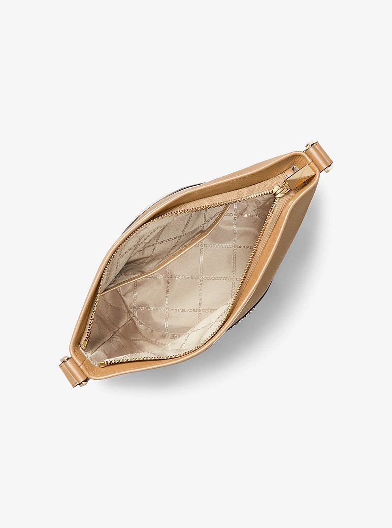 Townsend Medium Pebbled Leather Messenger Bag in CAMEL | Michael Kors