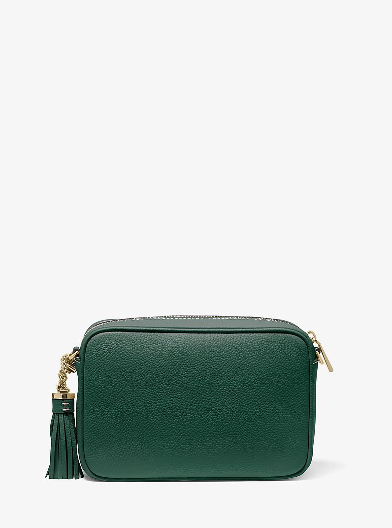 Jet Set Medium Pebbled Leather Crossbody Bag in BOSCO | Michael Kors