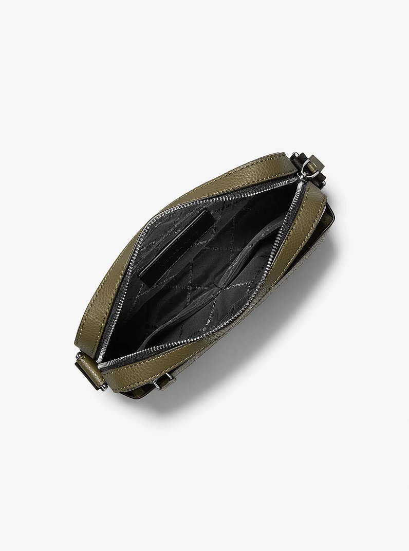 Cooper Logo and Striped Crossbody Bag