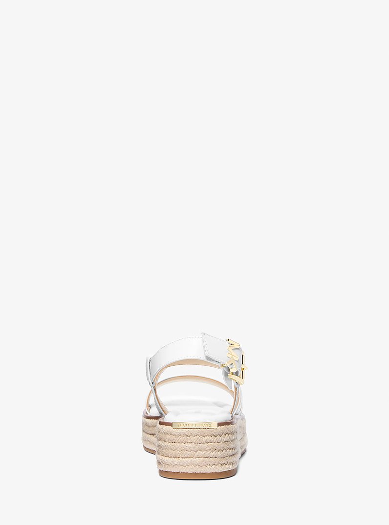 Alpargata Lynn de piel con plataforma in BLANCO INTENSO | Michael Kors
