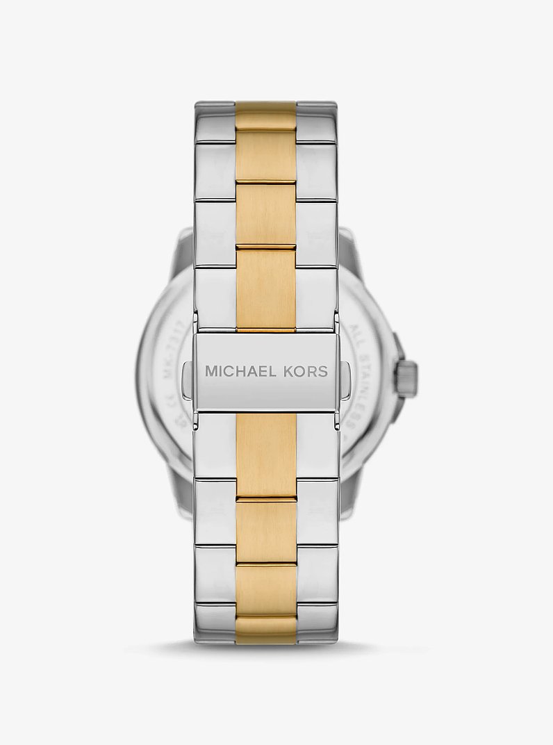 Oversized Brynn Two-Tone Watch in TWO TONE | Michael Kors