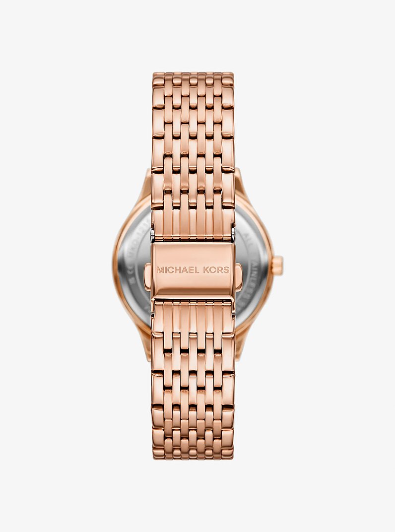 Mini Aspyn Rose Gold-Tone Watch in ROSE GOLD | Michael Kors